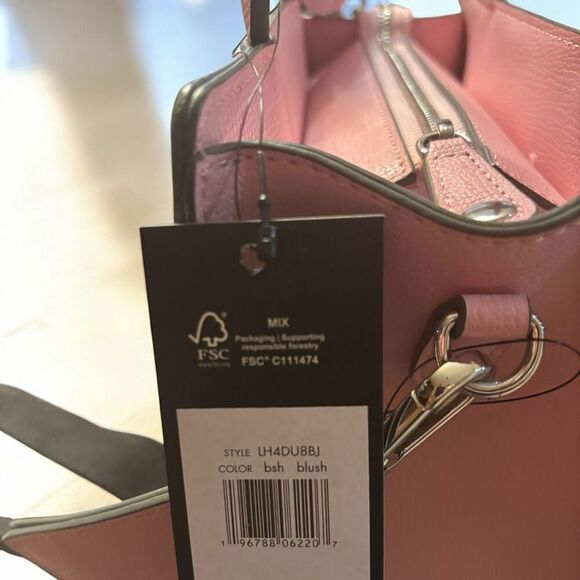 KARL LAGERFELD MAYBELLE PARIS SATCHEL/CROSSBODY BAG PINK BLUSH MULTI NWT - Picture 6 of 7